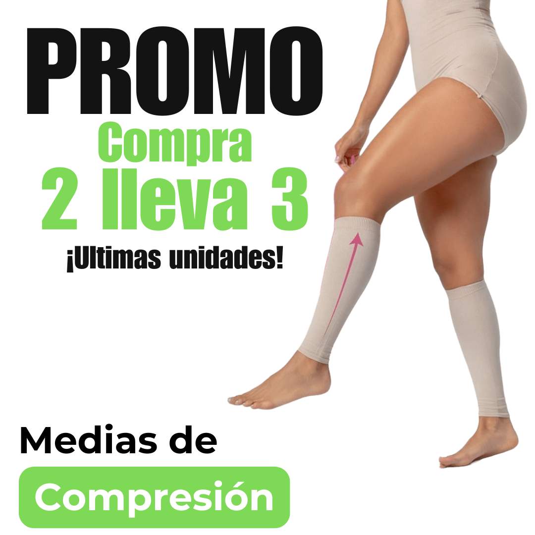 Combo Medias De Compresión Unisex ¡Compra 2 pares y lleva 1 par gratis!